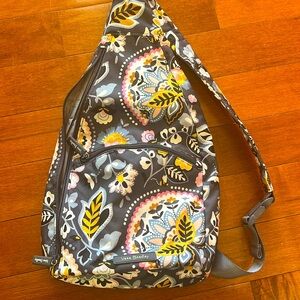 Vera Bradley Lighten Up Charmont Meadow Sling Backpack NWOT